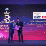 HSW Embroidery machine has won the Excellence in Embroidery Machine award in Dubai from Radio City.