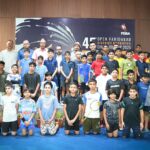 Over 550 players compete at Manav Rachna International School Sector 14 in the 45th FDBA Badminton Championship