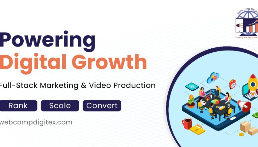 Webcomp Digitex, Website Development, Video Marketing, Website Design, SEO Optimization.