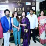 Padmini Kolhapure and Poonam Dhillon launched the Trophy of IFTAA Awards organized by Kushal Suresh Dhuri
