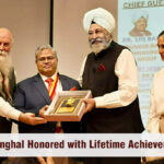 Dr. Vikas Singhal, Honoured with Rashtriya Homeo Shree Lifetime Achievement Award at Bakson Homoeopathic Medical College & Hospital