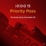 iQOO announces Pre-Booking for iQOO 15 from November 20
