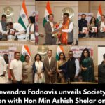 Hon CM Devendra Fadnavis, Magnate Publishing Founder Ashok Dhamankar unveil Society Achievers Cover featuring Hon Min Ashish Shelar Hon CM Devendra Fadnavis, Magnate Publishing Founder Ashok Dhamankar unveil Society Achievers Cover featuring Hon Min Ashish Shelar