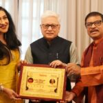 Hon’ble Governor of Telangana Shri Jishnu Dev Varma was felicitated by Shri Abhijeeth Prodyut and Rituparna ,at Hyderabad.