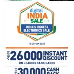 Reliance Digital Announces ‘Digital India Sale’ from 17th to 26th Jan with Amazing Offers on Apple, Exclusive Republic Day Deals, and Massive Savings on Electronics