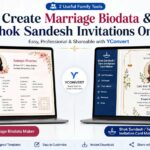 Create Marriage Biodata and Shok Sandesh Invitations Easily Online with YConvert