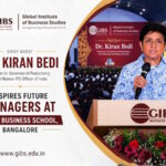 India's First Woman IPS Officer Dr. Kiran Bedi Inspires Management Students at GIBS Business School's Mind Valley Campus, Bangalore India's First Woman IPS Officer Dr. Kiran Bedi Inspires Management Students at GIBS Business School's Mind Valley Campus, Bangalore