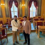 Chairman of Paralympic Sports Development (PCI) Shubham Chaudhary Visits Norwegian Parliament, Meets MP Himanshu Gulati