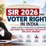 SIR 2026 and Voter Rights in India: What Every Voter Should Know About Electoral Roll Revision, Deletion of Name and Legal Remedies