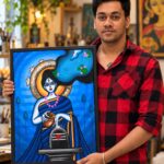 Artist Kaanha’s ‘Krishnangik’: A Distinctive Art Style Born from Anime, Jamini Roy and Indian Patachitra
